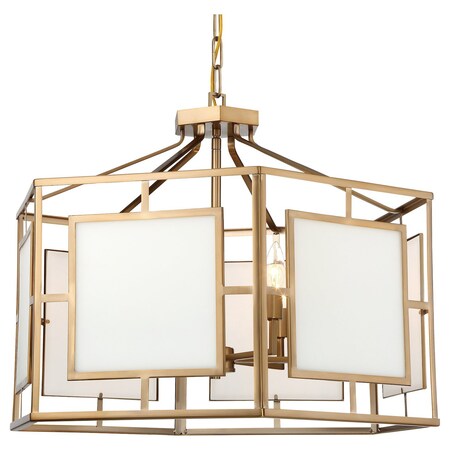 Crystorama Libby Langdon For Hillcrest 6 Light Vibrant Gold Chandelier HIL-996-VG